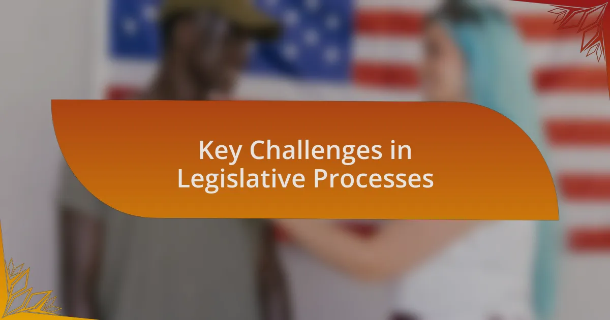 Key Challenges in Legislative Processes